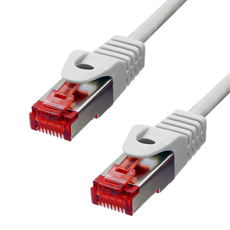 ProXtend CAT6 F/UTP Ethernet Cable 7m – LSZH, Gold-Plated RJ45, Grey