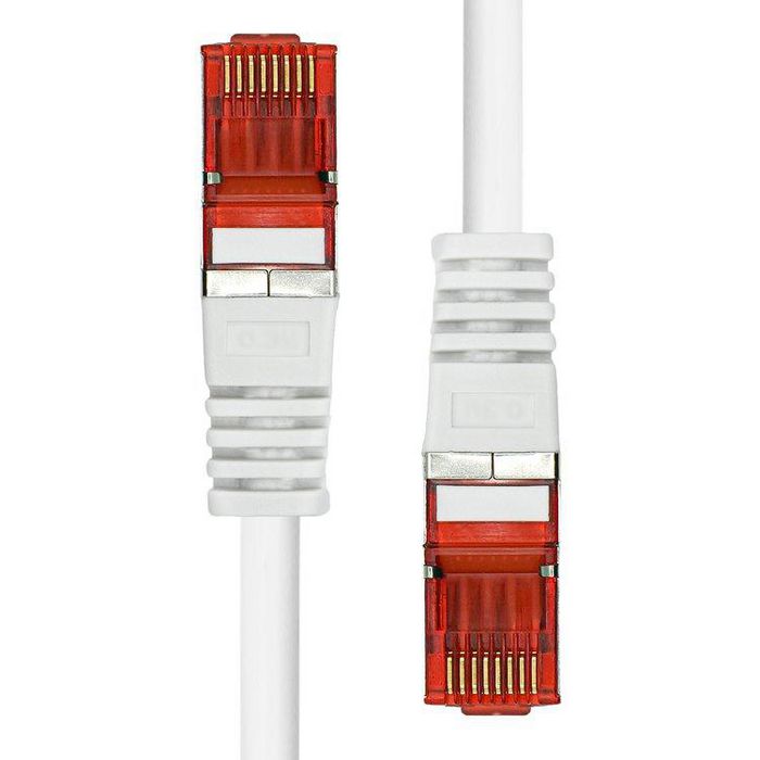 ProXtend 6FUTP-015W CAT6 Ethernet Cable – 1.5m F/UTP LSZH White Gold-Plated RJ45 Connector