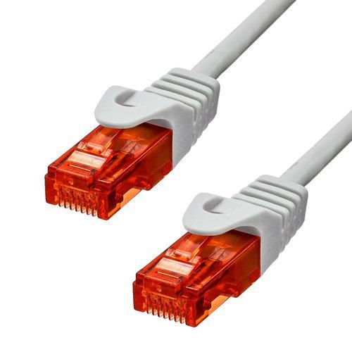 ProXtend CAT6 U/UTP LSZH Ethernet Cable, 7m, Grey, 24AWG, Gold-Plated RJ45