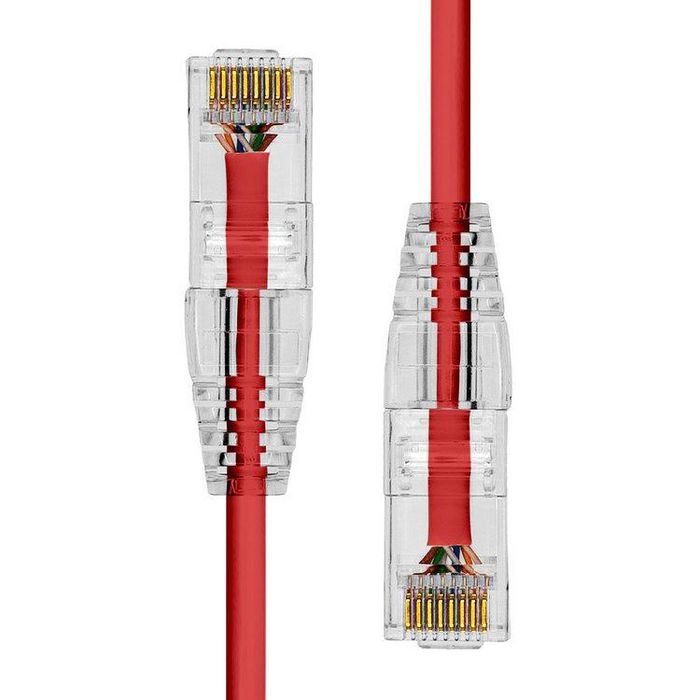 ProXtend S-6UTP-05R Ultra Slim CAT6 Ethernet Cable – 5m Red LSZH U/UTP 28AWG 28AWG