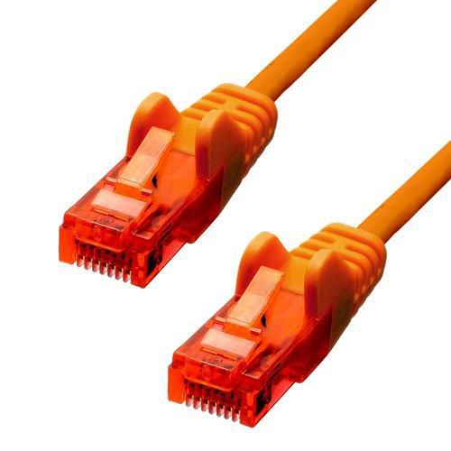 ProXtend CAT6 U/UTP CCA PVC Ethernet Cable, 15m Orange, RJ45 Gold-Plated