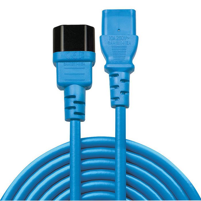 Lindy 30471 IEC C13 Extension Cable 1m Blue – Power Lead