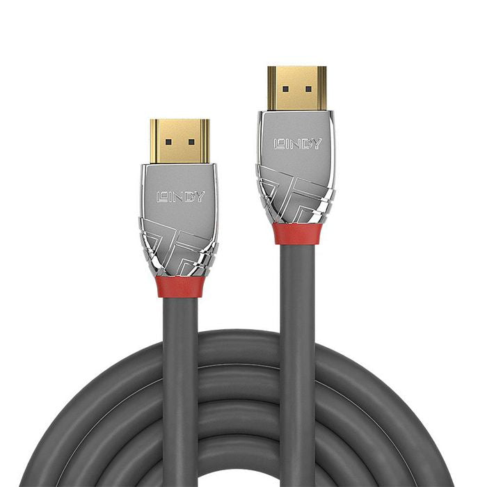 Lindy 37876 10m HDMI Cable – Cromo Line, 4K UHD, Gold Plated, Triple Shielded, Durable PVC Jacket