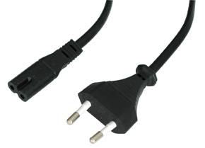 Lindy 30423 Power Cable 5m Black CEE7/16 to C7 Coupler