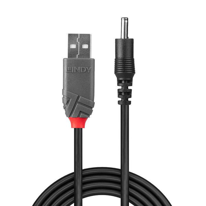 Lindy 70266 USB 2.0 Type A to 3.5mm DC Cable – 1.5m Power Lead