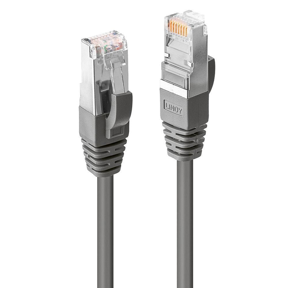 Lindy 1m CROMO Cat6 S/FTP Ethernet Cable – Gold Plated RJ-45, Anthracite
