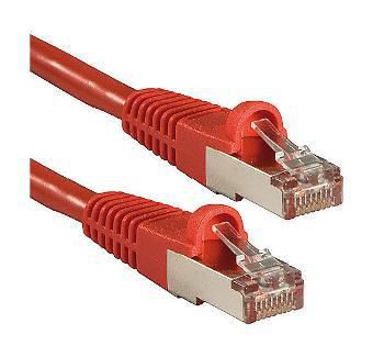 Lindy Cat6 S/FTP Network Cable 1m Red – Gold Plated RJ-45, 1000Mbps, LSZH
