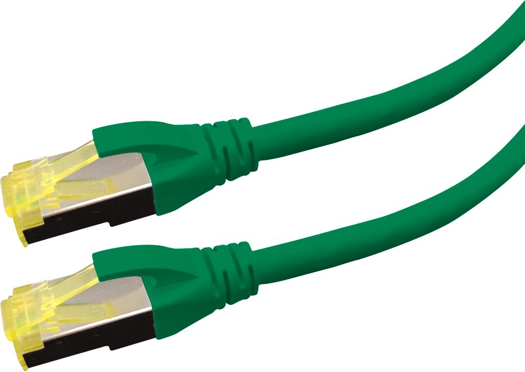 LOGON PREMIUM Cat6 S/FTP Patch Cable 15m Green – LSOH, RJ45, 26AWG