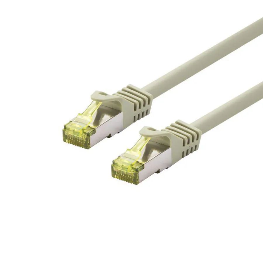 LOGON PROFESSIONAL Cat6a S/FTP Patch Cable 0.25m – Ivory, RJ45, LSOH, Double Shielded