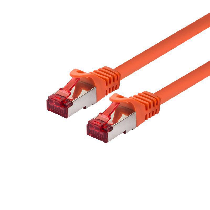LOGON PROFESSIONAL Cat6 S/FTP Patch Cable 1.5m – Orange, Halogen Free, RJ45
