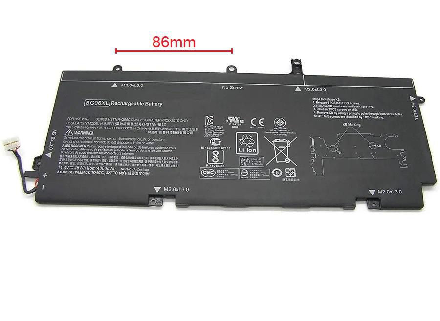CoreParts MBXHP-BA0209 Battery 11.4V 45Wh 6-Cell LiPo Black
