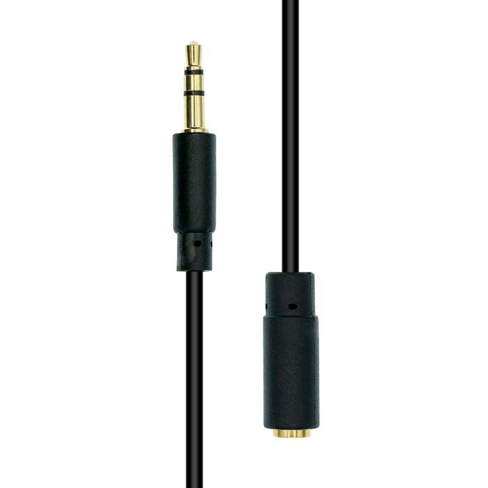 ProXtend M3EXS-05 3.5mm 3-Pin Slim Extension Cable – 5m Black Audio Lead for Audio Extension