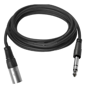 Vivolink PROAUDXLRJACKS2 2m XLR to 6.35mm TRS Audio Cable – Professional, Black