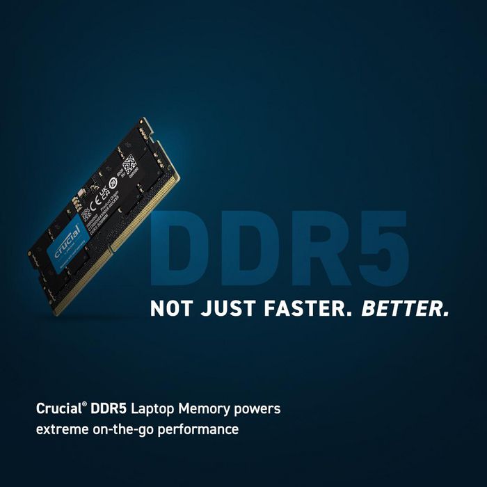 Crucial CT8G56C46S5 8GB DDR5-5600 SODIMM Memory Module 1.1V CL46