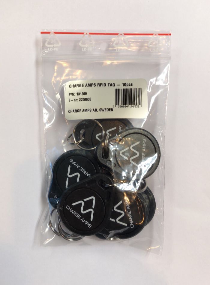 Charge Amps CA-131369 RFID Keyring Kit – 10 Pack EV Charging Accessory