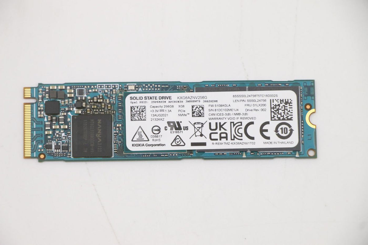 Lenovo 01LX200 Internal SSD 256GB M.2 PCIe 3.0 NVMe Solid State Drive