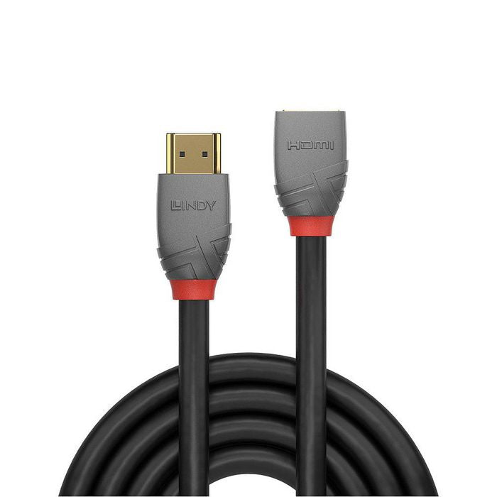 Lindy 36477 2m HDMI Extension Cable – High Speed 4K 60Hz Gold Plated, Triple Shielded