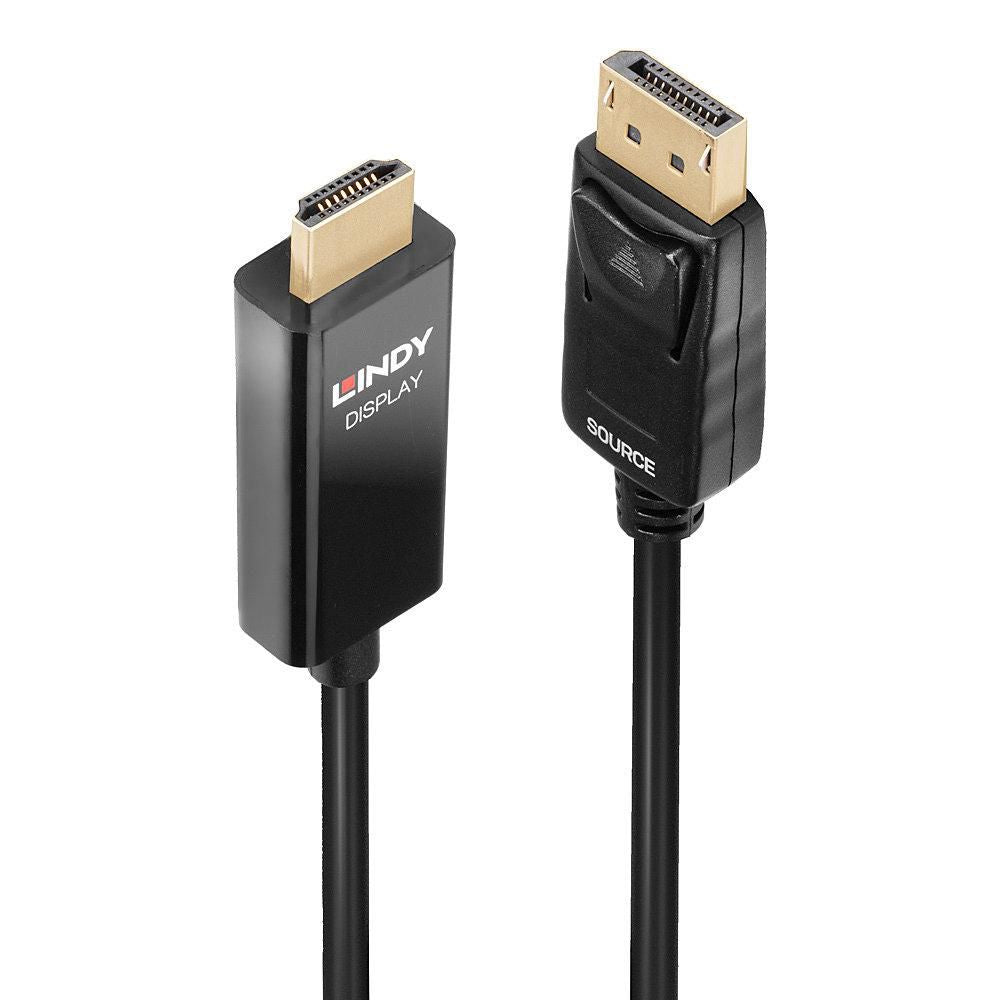 Lindy 40926 2m Active DisplayPort to HDMI Cable – 4K HDR, RoHS Certified