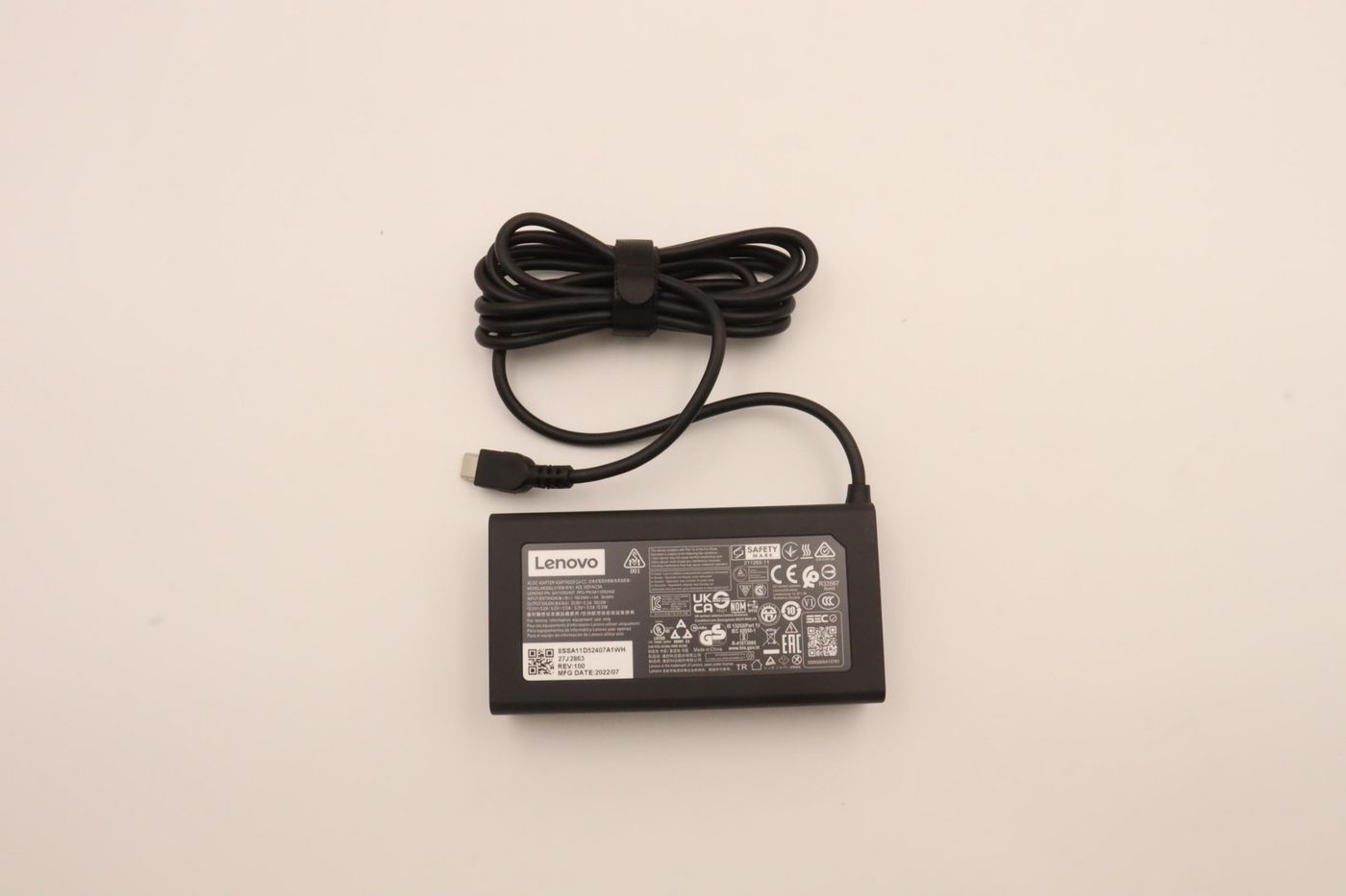 Lenovo 5A11D52402 100W USB-C Power Adapter – AC Charger 20V/15V/9V/5V