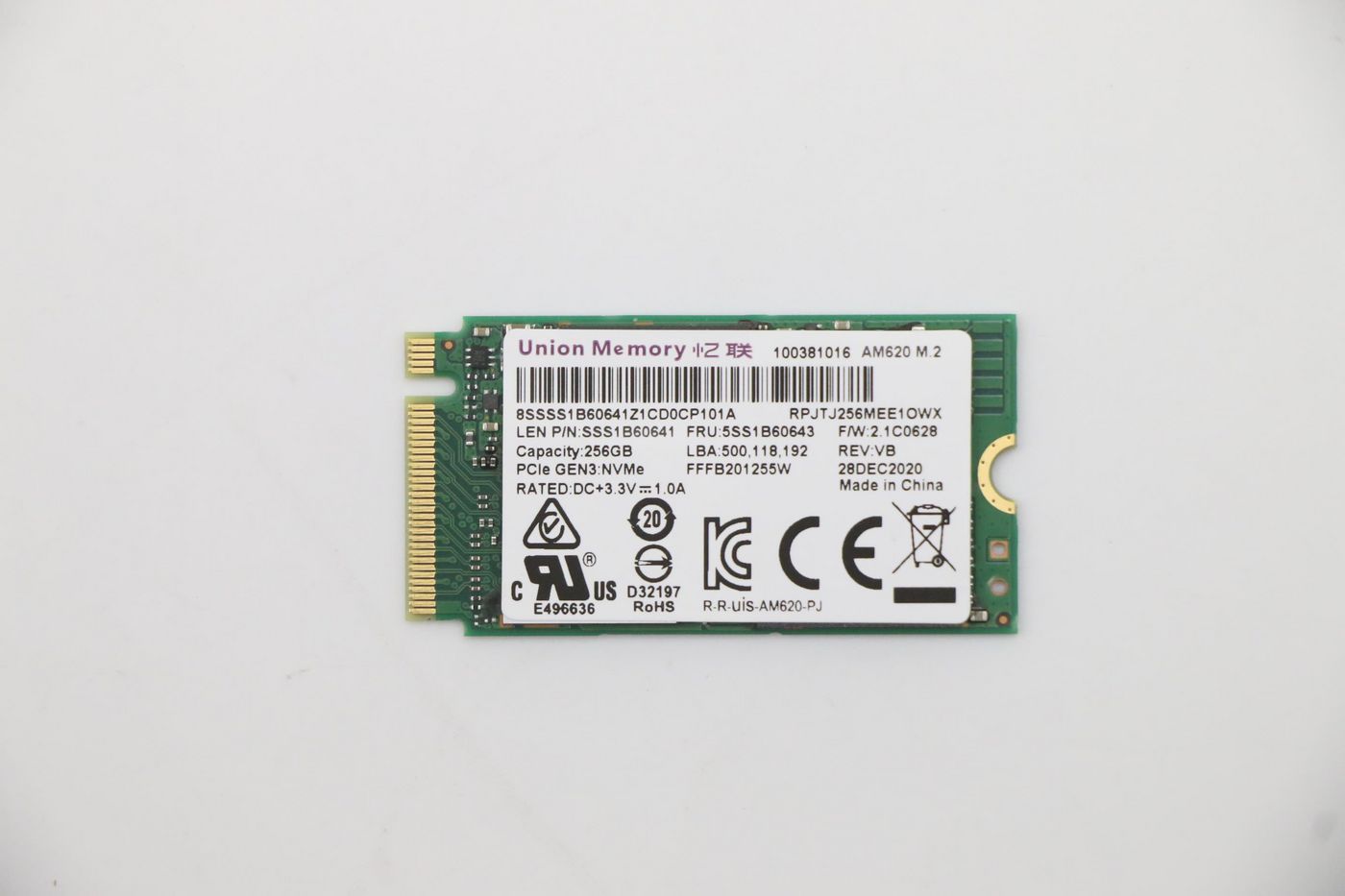 Lenovo 5SS1B60643 256GB PCIe M.2 2242 Internal SSD – High-Speed Storage