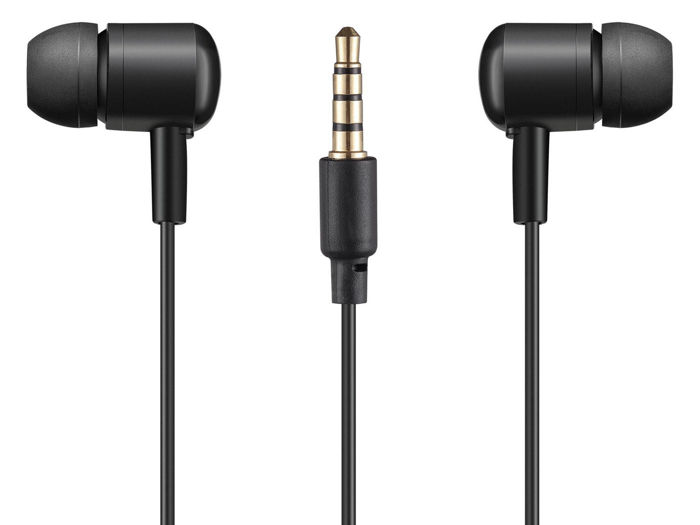 Sandberg 325-62 Earphones – In-Ear Wired Headphones, Black, 1.2m