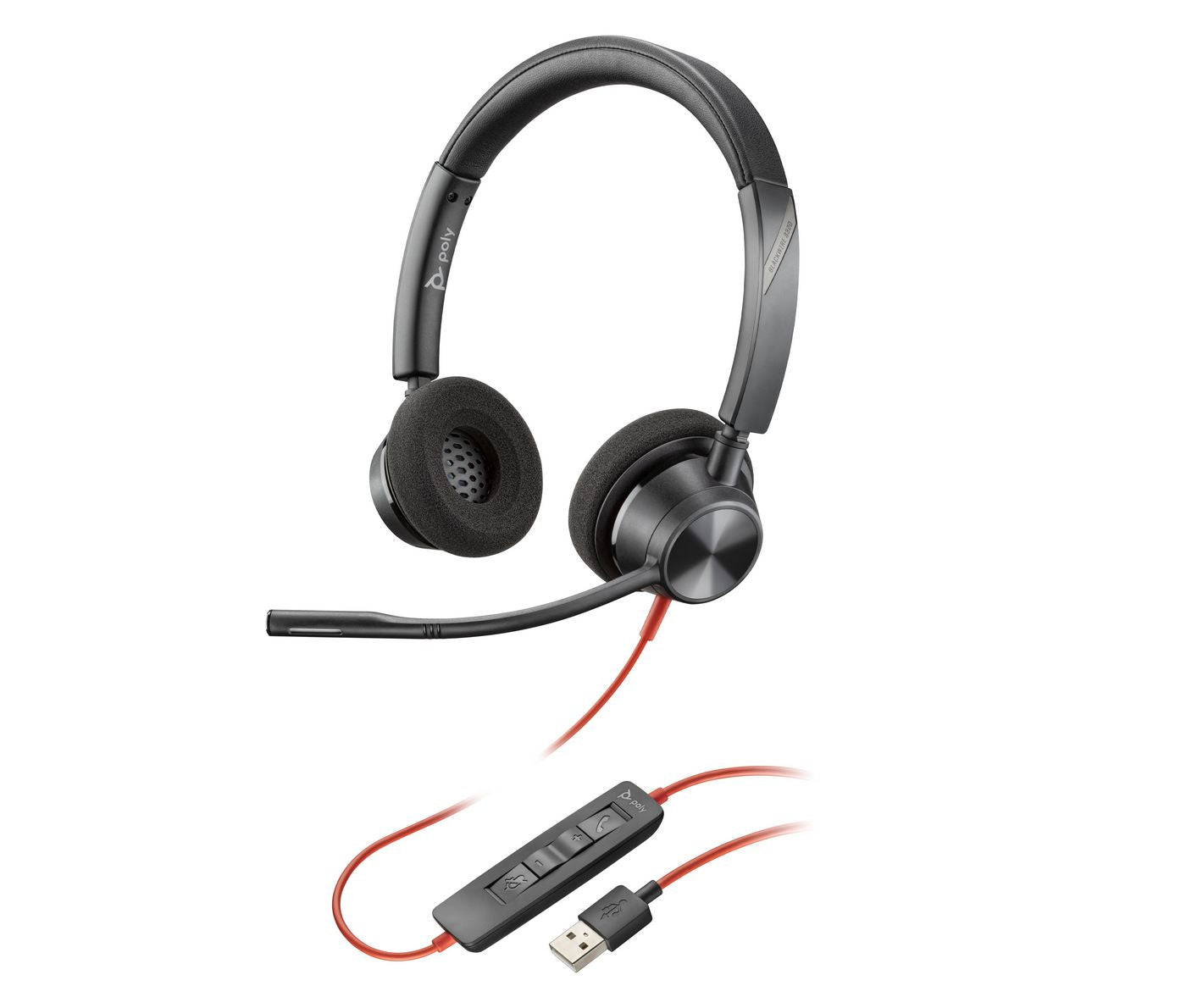 HP 76J16AA Stereo Headset – USB-A, Binaural, Head-band, 2.18m Cable