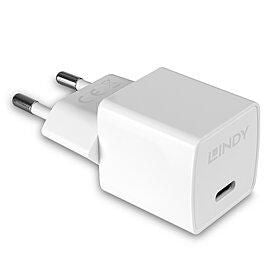 Lindy 73410 Smart Device Charger – 20W USB-C GaN White AC Indoor