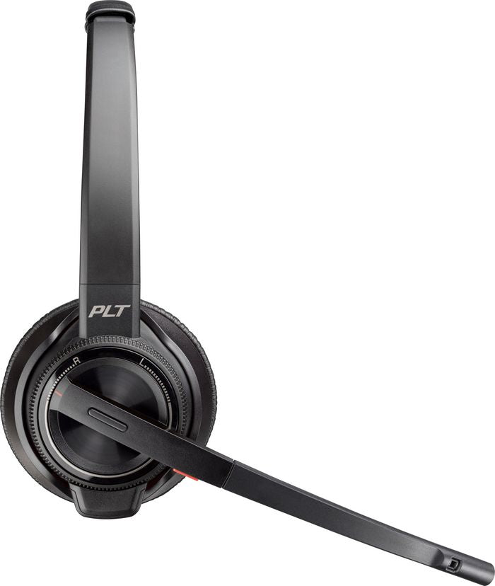 HP 8D3H8AA#ABB Savi 8220-M Office Stereo DECT Wireless Headset – Binaural, Noise-Cancelling