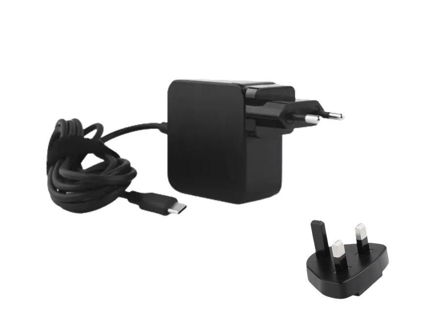 CoreParts MBXUSBC-AC0002 65W GaN USB-C Power Adapter – USB PD, EU/UK Plug, CE Certified