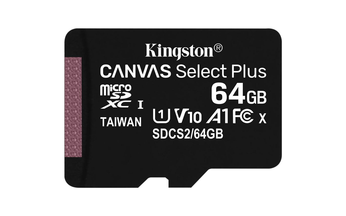 Kingston SDCS2/64GBSP MicroSDXC Memory Card – 64GB UHS-I Class 10 V10