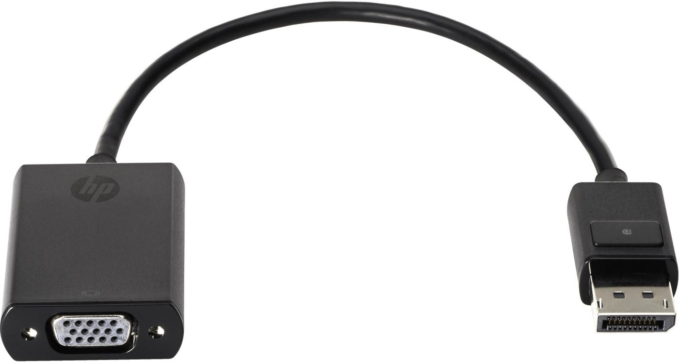 HP AS615AT DisplayPort to VGA Adapter – Male/Male, Black, 60g | Video Converter