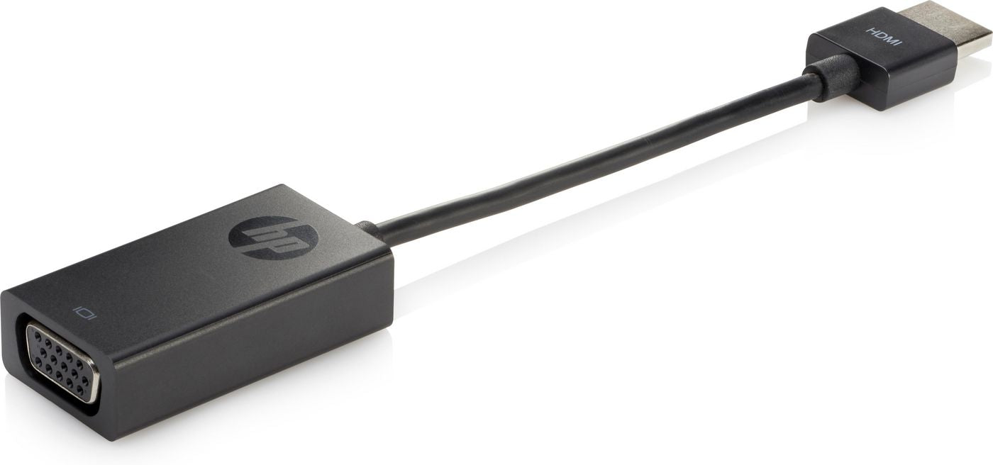 HP H4F02AA#AC3 HDMI to VGA Adapter – Compact 0.045m Cable, Black, Male to Female