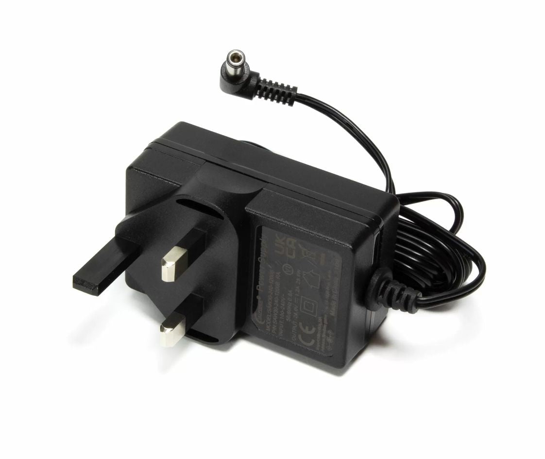 MikroTik SAW30-240-1200GR2A-UK 24V 1.2A Indoor Power Supply Right Angle Plug Black