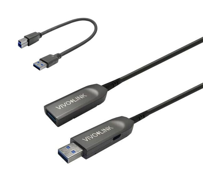Vivolink PROUSB3AAF40 USB 3.2 Gen 1 40m Cable – USB A Male to Female, Black