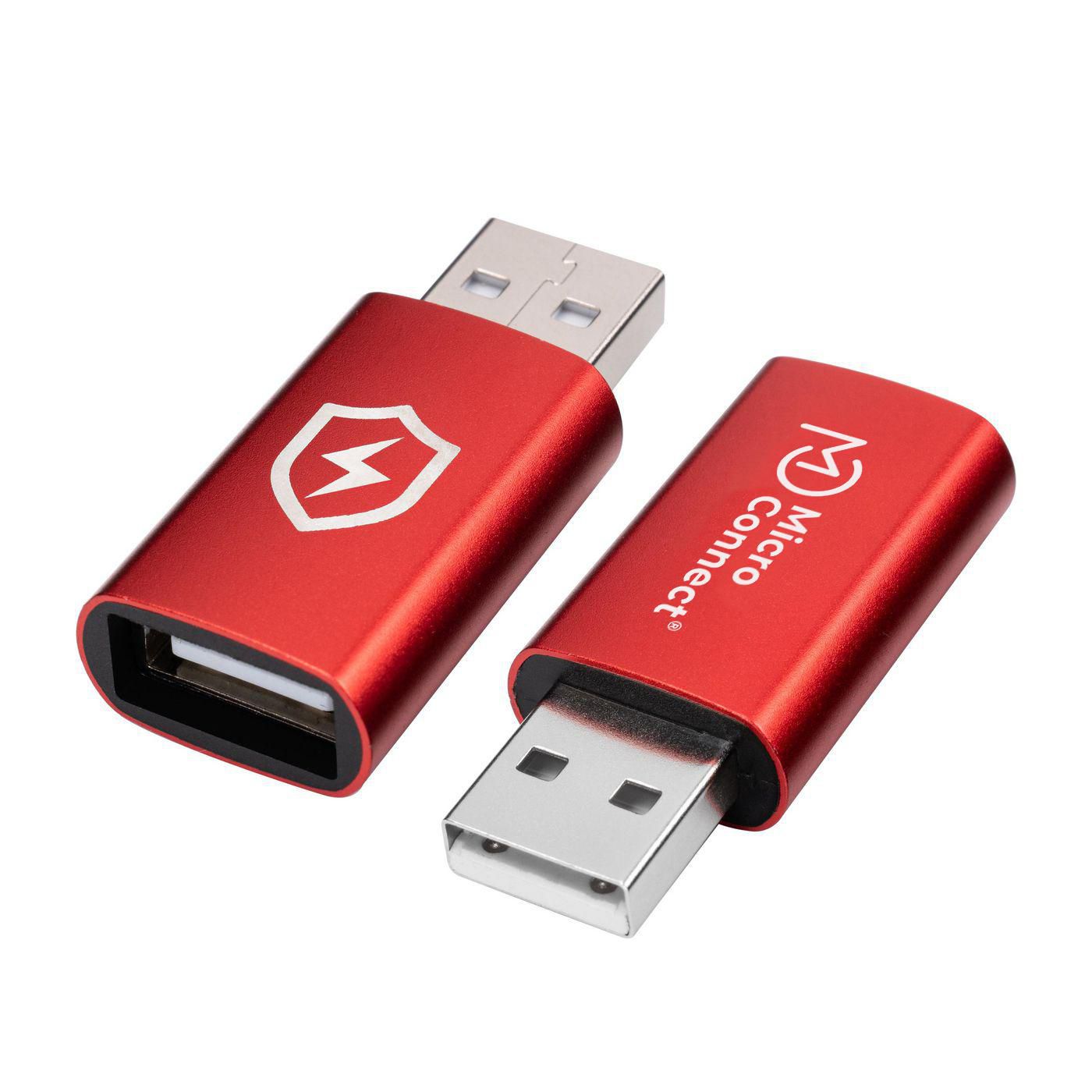 MicroConnect MC-AAADAP-SC USB A to USB A Gender Changer Adapter Red 5V 2.4A
