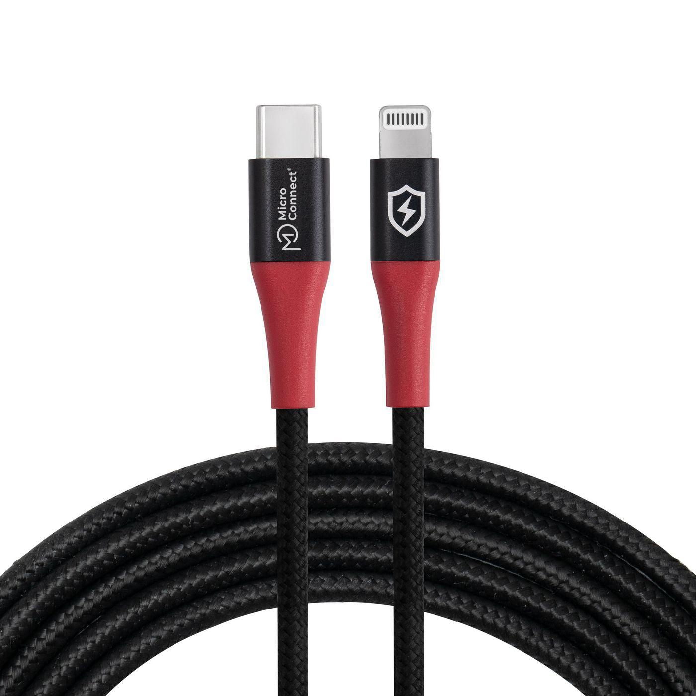 MicroConnect MC-CLIGHTNING-SC Lightning to USB C Cable 1.5m Black 20V 3A