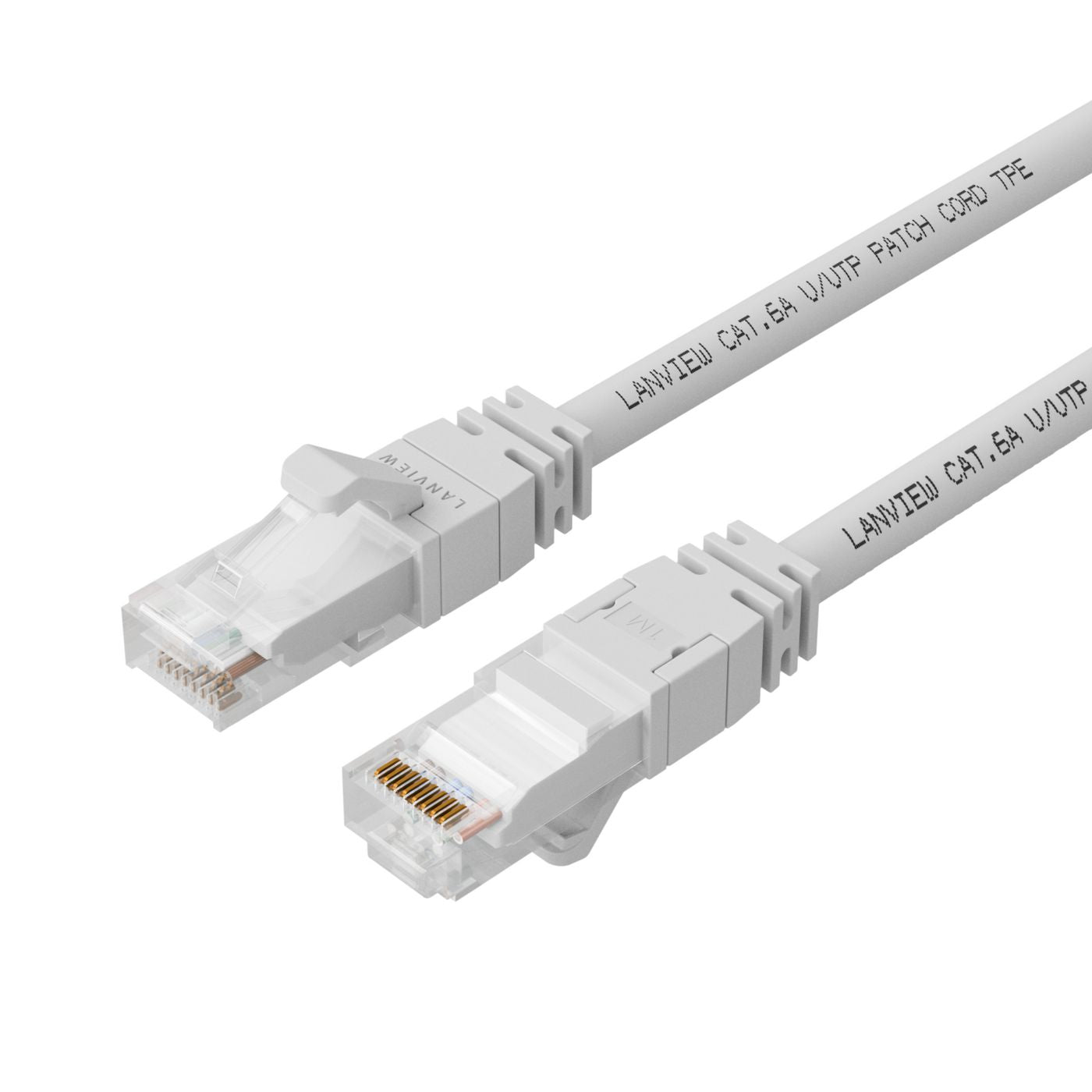 Lanview LV-UTP6A03W 3m CAT6A S/FTP Network Cable – White, LSZH, Gold-Plated