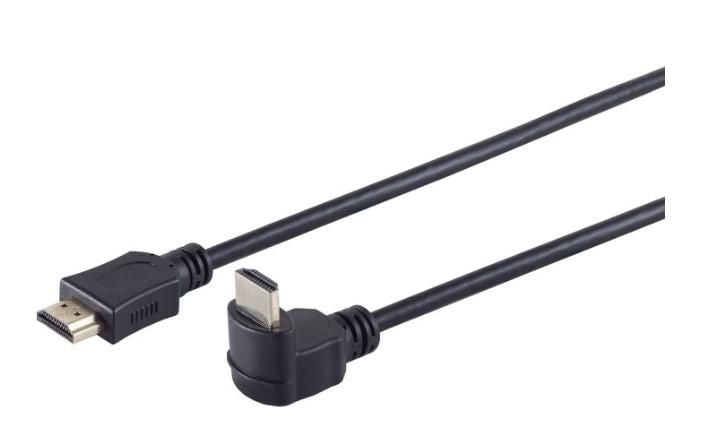 MicroConnect HDMI 1.4 Cable 1m – 270° Angled, 4K, Gold-Plated, High-Speed