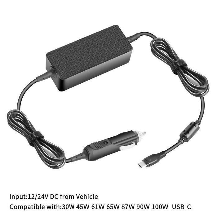 CoreParts 40AK0065WW-CP USB-C Car Charger 100W PD3.0 – 12-24V 5A