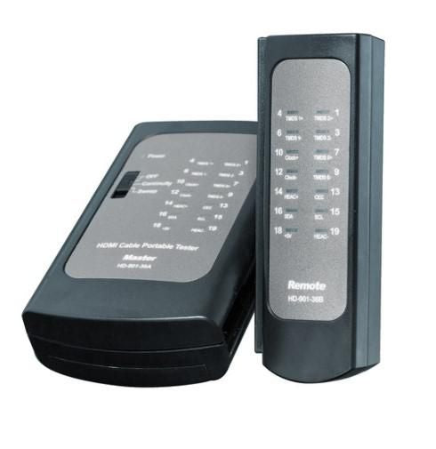 MicroConnect CAB-TEST11 HDMI Cable Tester – Plastic Housing, Battery Powered, 115 x 97 x 24mm