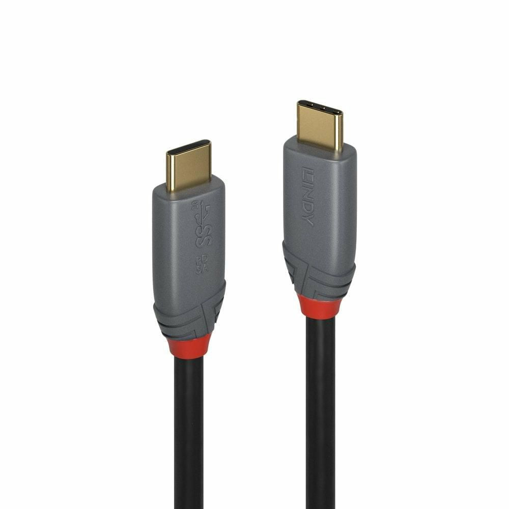 Lindy 36903 USB 3.2 Type C Cable 2m 5A Power Delivery 100W Black