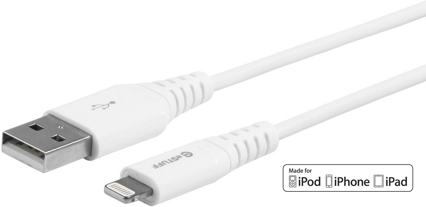 eSTUFF ES601304-BULK 3m MFI Certified Lightning Cable – USB-A to Lightning, White