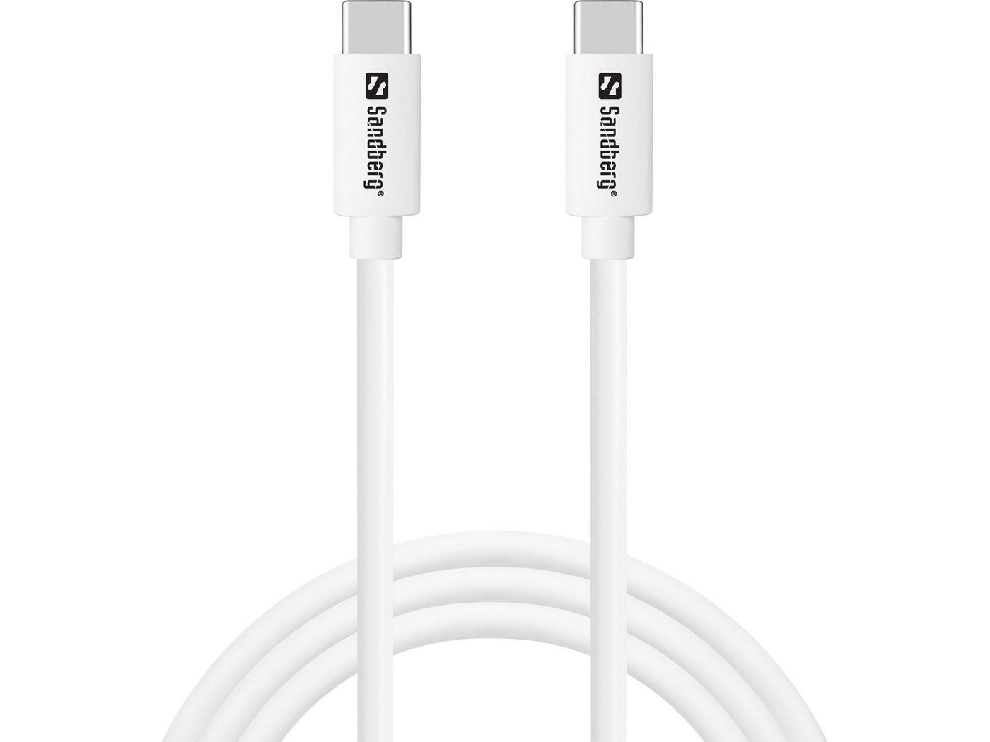 Sandberg 336-52 USB-C to USB-C 65W Fast Charging Cable – 1m White