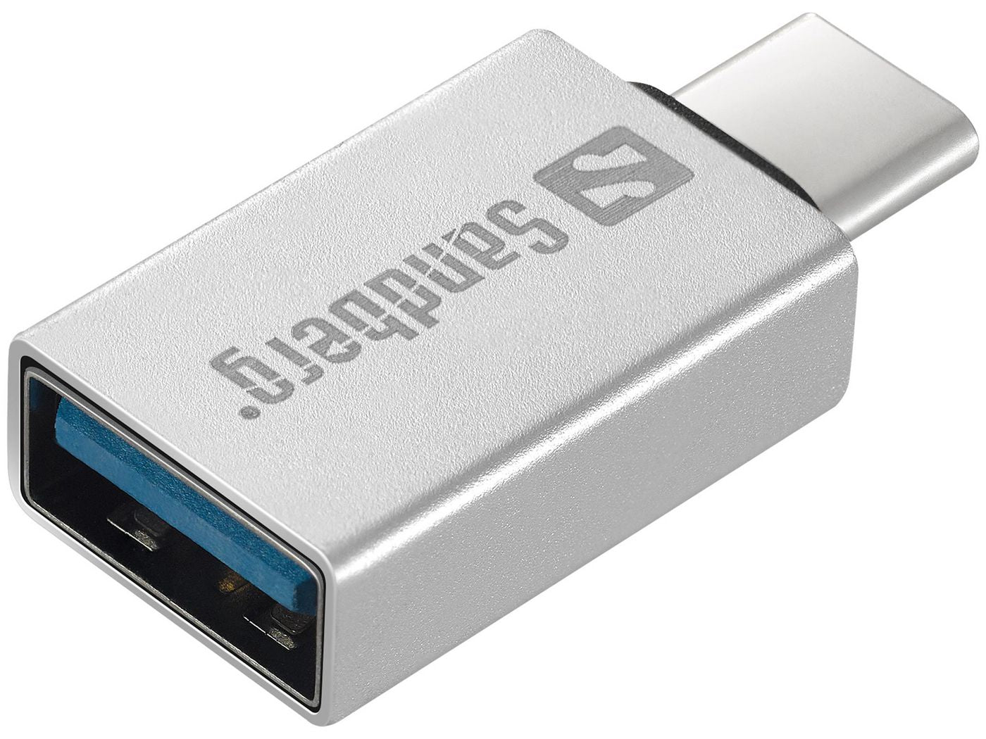 Sandberg 136-24 USB-C to USB 3.0 Dongle Aluminium Adapter Silver