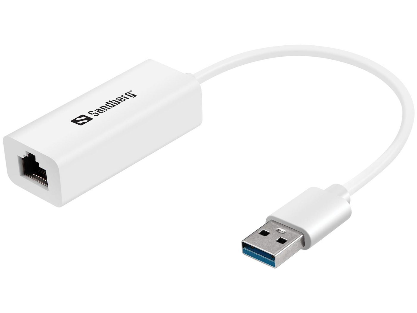 Sandberg 133-90 USB3.0 Gigabit Network Adapter – White, IEEE 802.3x