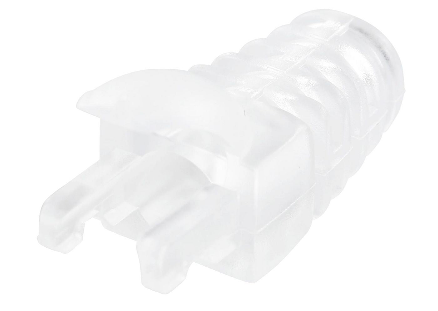 MicroConnect CONB65T Transparent Strain Relief Boot – 100 Pack, 6.5mm for Cat5e/Cat6/Cat6A