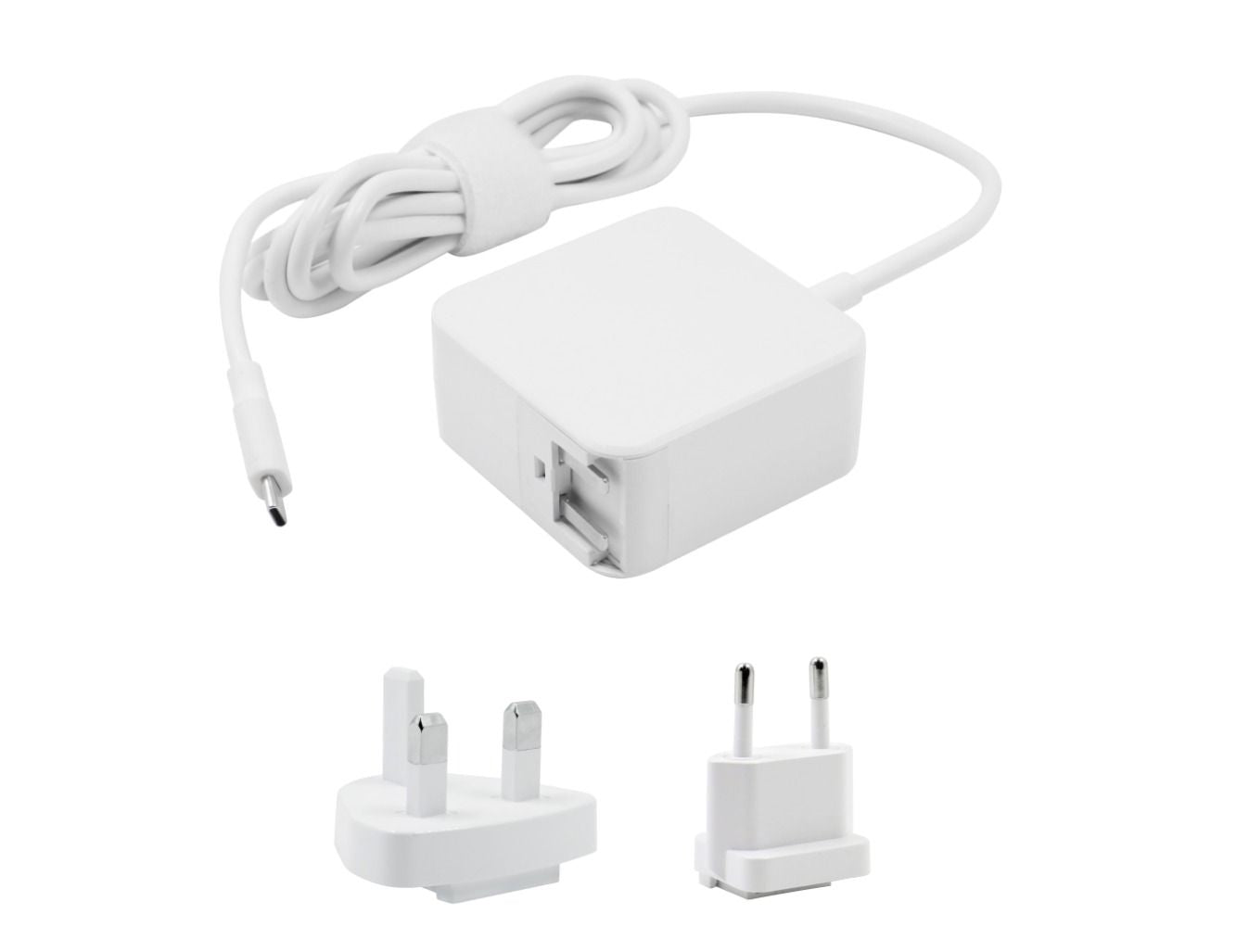 CoreParts MBXUSBC-AC0030W 100W USB-C Nano Charger – GaN Technology, PD 3.0, EU/UK Plug, CE Certified