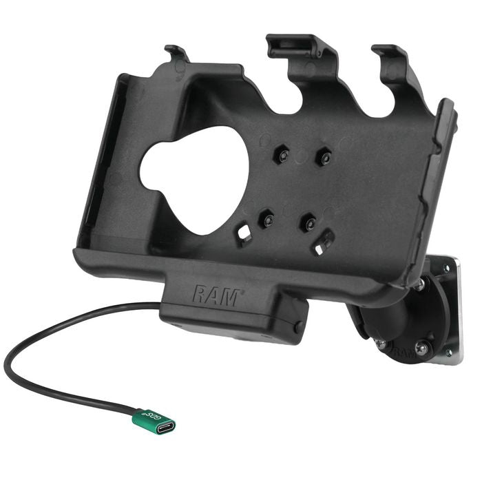 RAM Mounts RAM-101-225B2-SAM60CP-V7CU USB-C Powered Tablet Mount – 3-Year Warranty