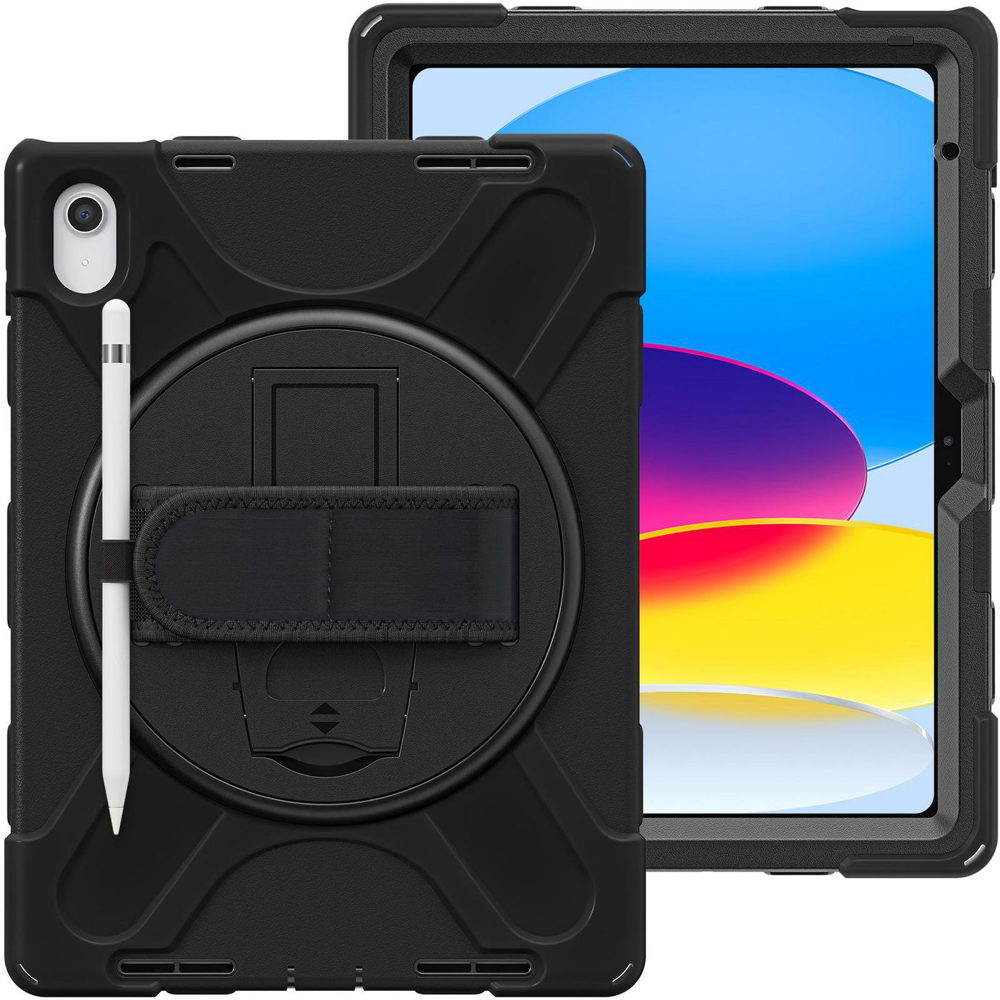 eSTUFF ES683300-BULK Tablet Case – 10.9" Black Shockproof Full Body Defender Cover