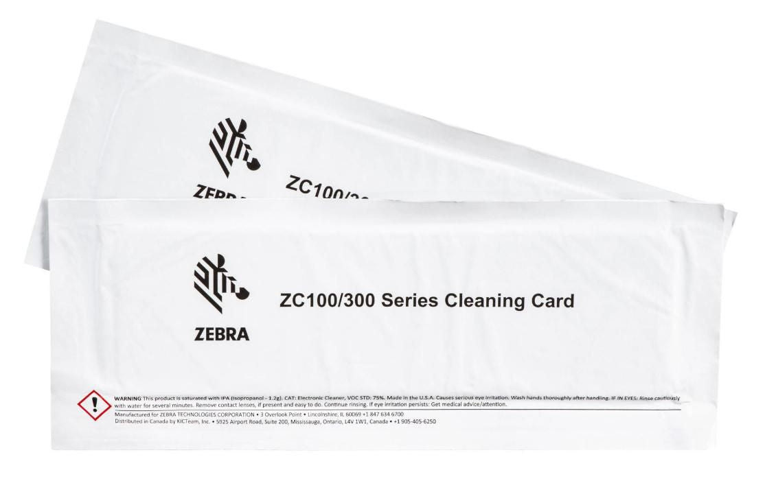 Zebra 105999-310-01 Cleaning Kit – Printer Cleaning Card 2pcs White
